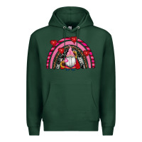 Sports Green valentines day gnomes rainbow Premium Hoodie - RanaPortraitStore