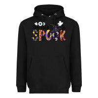 Black too cute to spook Heavyweight Hoodie - CowhideDigitalArt