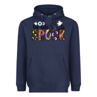 Navy too cute to spook Heavyweight Hoodie - CowhideDigitalArt