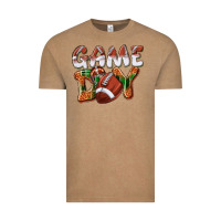 Vintage Coffee Game day leopard Football Vintage Tee - NancyCooperArtShop