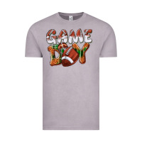 Vintage Zinc Game day leopard Football Vintage Tee - NancyCooperArtShop