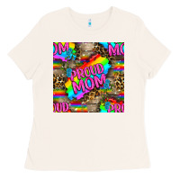 Bone Pride LGBTQ+ Proud Mom With Leoapard Patterns Ladies Tee - BundleAndBundleShop