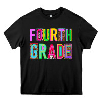 Black fourth grade Heavy Core Tee - NancyCooperArtShop