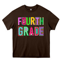 Chocolate Brown fourth grade Heavy Core Tee - NancyCooperArtShop