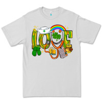 Dove Grey St. Patrick's Love Nurse Premium Tee - BundleAndBundleShop