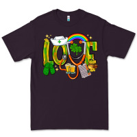 Plum St. Patrick's Love Nurse Premium Tee - BundleAndBundleShop