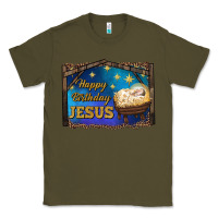 Army Green happy birthday jesus Classic Tee - RanaPortraitStore