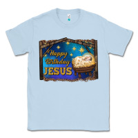 Dusty Blue happy birthday jesus Classic Tee - RanaPortraitStore