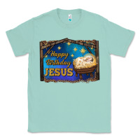 Seafoam happy birthday jesus Classic Tee - RanaPortraitStore