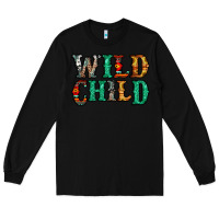 Black western wild child Long Sleeve Tee - Jasminsmagicworld