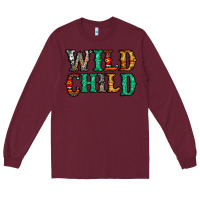 Burgundy western wild child Long Sleeve Tee - Jasminsmagicworld