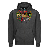 Charcoal Heather Christmas cookie crew Zipper Hoodie - FaDigitalArtStudio
