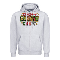 Heather Grey Christmas cookie crew Zipper Hoodie - FaDigitalArtStudio
