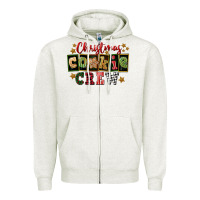 Oatmeal Heather Christmas cookie crew Zipper Hoodie - FaDigitalArtStudio