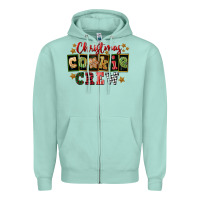 Seafoam Christmas cookie crew Zipper Hoodie - FaDigitalArtStudio