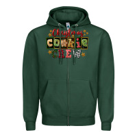 Sports Green Christmas cookie crew Zipper Hoodie - FaDigitalArtStudio
