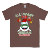 Chestnut All I Want For Christmas Is A Shark Classic Tee - Bettercallsaul