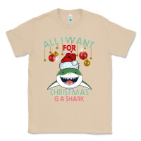 Mushroom All I Want For Christmas Is A Shark Classic Tee - Bettercallsaul