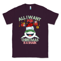 Plum All I Want For Christmas Is A Shark Classic Tee - Bettercallsaul