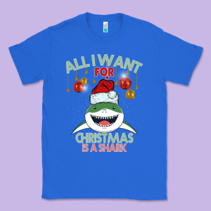 All I Want For Christmas Is A Shark Classic Tee Designed By Bettercallsaul