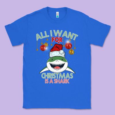 All I Want For Christmas Is A Shark Classic Tee Designed By Bettercallsaul