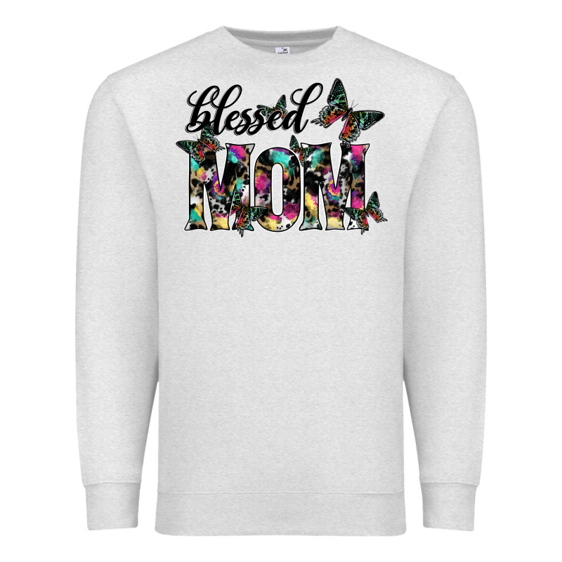 Blessed Mom Premium Sweatshirt by SublimationCraftShop | Teevron