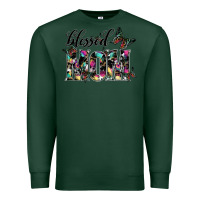 Sports Green blessed mom Premium Sweatshirt - SublimationCraftShop