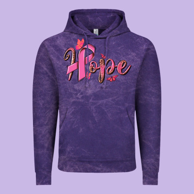 Hope Breast Cancer Vintage Hoodie Designed By Nancycooperartshop
