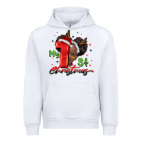 White my first christmas african girl Urban Hoodie - BarkalooDesign