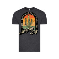 Vintage Black Arizona Bay Swim Team Vintage Tee - DesigneFamous