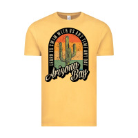 Vintage Mustard Arizona Bay Swim Team Vintage Tee - DesigneFamous