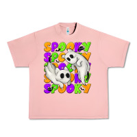 Salmon Spooky with Ghost Cats Urban Heavy Tee - texasbilliewilder