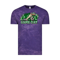 Cloud Purple Game day Soccer Vintage Tee - NancyCooperArtShop