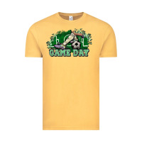 Vintage Mustard Game day Soccer Vintage Tee - NancyCooperArtShop