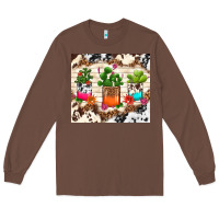 Chestnut cowhide succulent Long Sleeve Tee - TumblerDesignByShophia