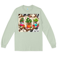 Matcha cowhide succulent Long Sleeve Tee - TumblerDesignByShophia