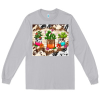 Moon Dust cowhide succulent Long Sleeve Tee - TumblerDesignByShophia