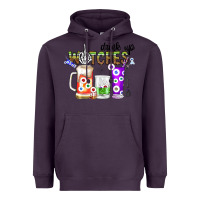 Plum Drink Up Witches Heavyweight Hoodie - CowhideDigitalArt