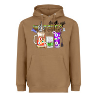 Toasted Coconut Drink Up Witches Heavyweight Hoodie - CowhideDigitalArt