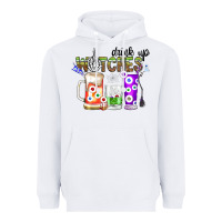 White Drink Up Witches Heavyweight Hoodie - CowhideDigitalArt