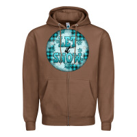 Chestnut let it snow Zipper Hoodie - FaDigitalArtStudio