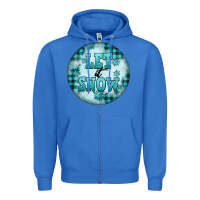 True Royal let it snow Zipper Hoodie - FaDigitalArtStudio