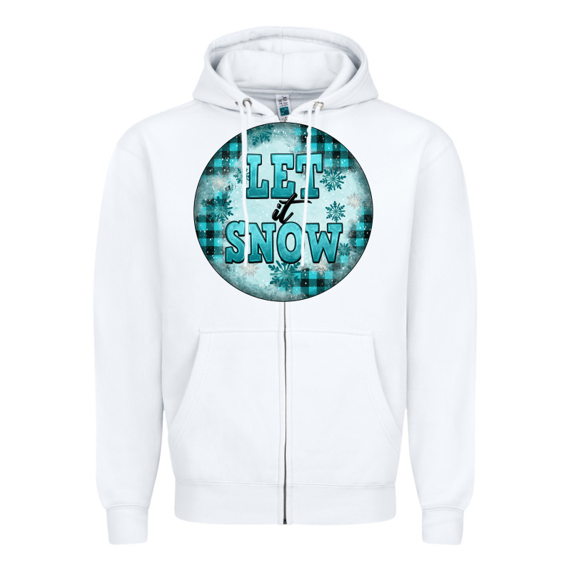 Let It Snow Zipper Hoodie by FaDigitalArtStudio | Teevron