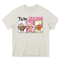 Cream Christmas tis the season Heavy Core Tee - MaliasSmallBusiness