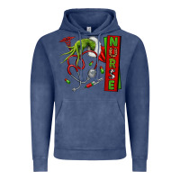 Vintage Denim Christmas Character Vintage Hoodie - NancyCooperArtShop