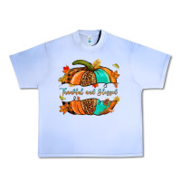 Grape Ice pumpkin thankful and blessed Urban Heavy Tee - NancyCooperArtShop