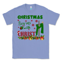 Colony Blue Christmas Begins With Christ Classic Tee - Bettercallsaul