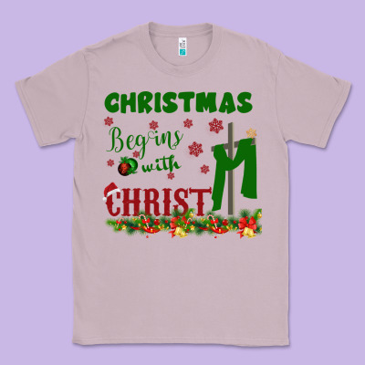 Christmas Begins With Christ Classic Tee Designed By Bettercallsaul