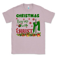 Lilac Christmas Begins With Christ Classic Tee - Bettercallsaul
