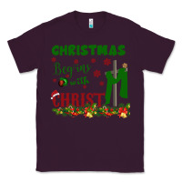 Plum Christmas Begins With Christ Classic Tee - Bettercallsaul